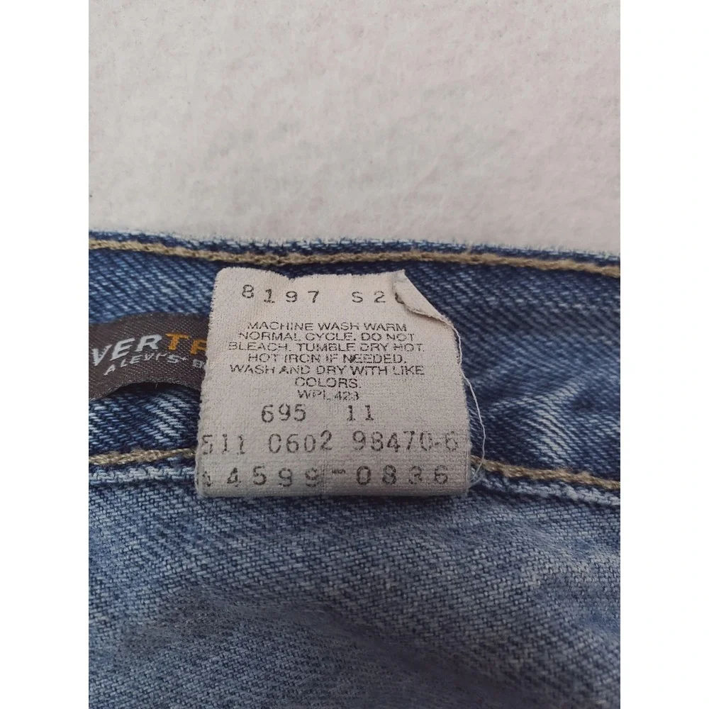 Vintage Levis Silvertab Baggy Jeans Mens 33x30 Blue Relaxed Tapered USA Made 90s